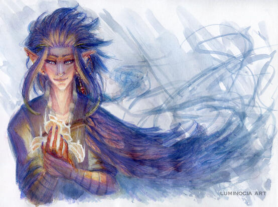 Watercolour, Alcohol Markers, Coloured Pencil and Gouache, 2023