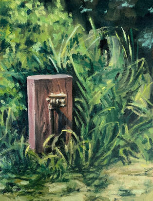 Tap in the Middle of Nowhere - Oil Painting, 2025